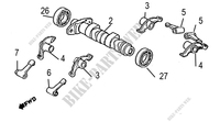 (27) left camshaft bearing HONDA XR, XLR, NX650 91003-KF0-008